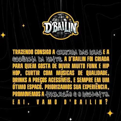 D’Bailin, arte de divulgação