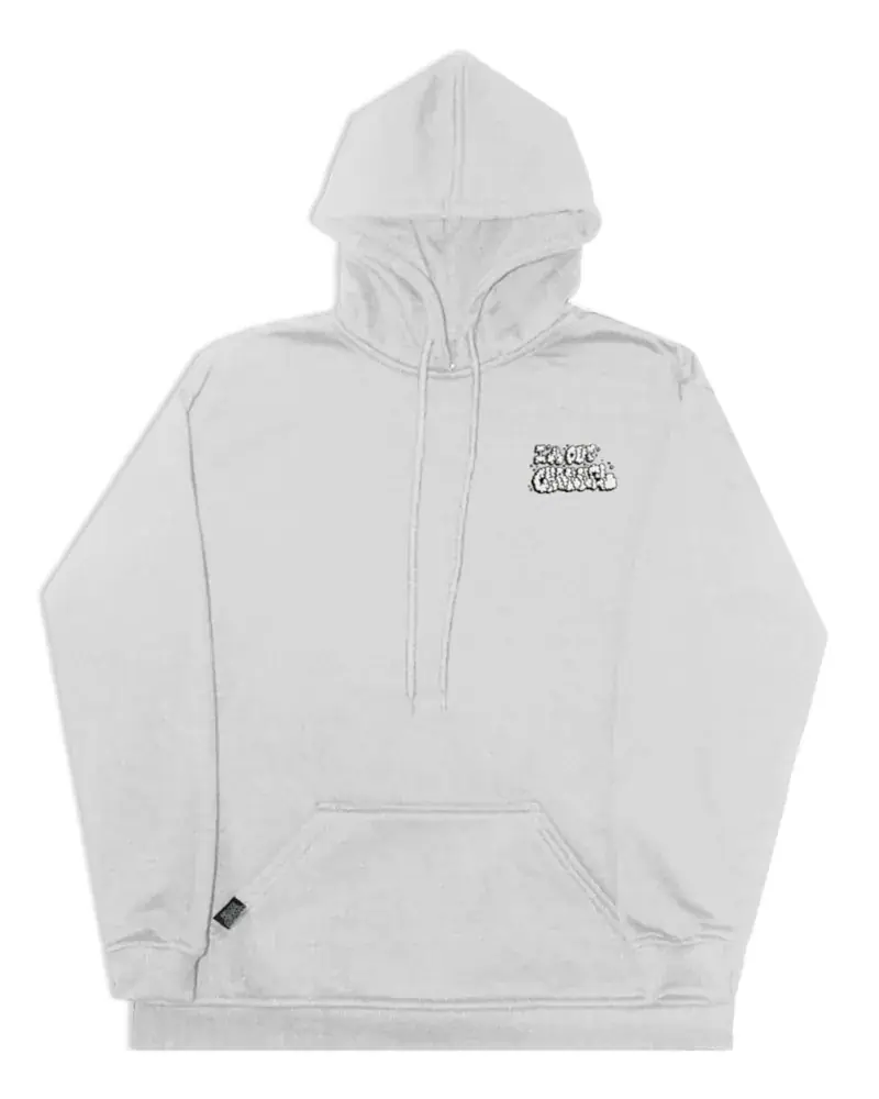 Moletom Canguru Off White — frente, foto de produto