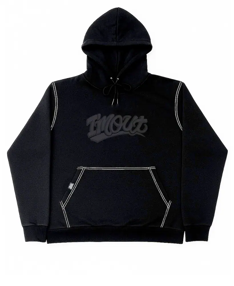Moletom Contraste Black — frente, foto de produto