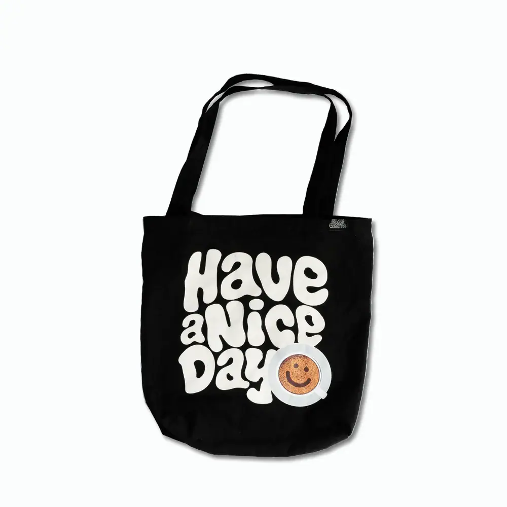 Tote Have a Nice Day Preto — frente, foto de produto